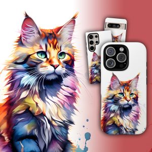 Watercolor Cat Phone Case