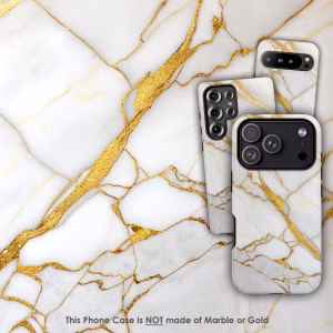 Golden Marble Phone Case