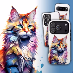 Watercolour Cat Phone Case