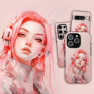 Pink Cyberpunk Phone Case
