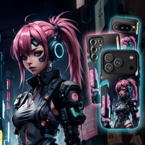 Anime Cyberpunk Girl Phone Case